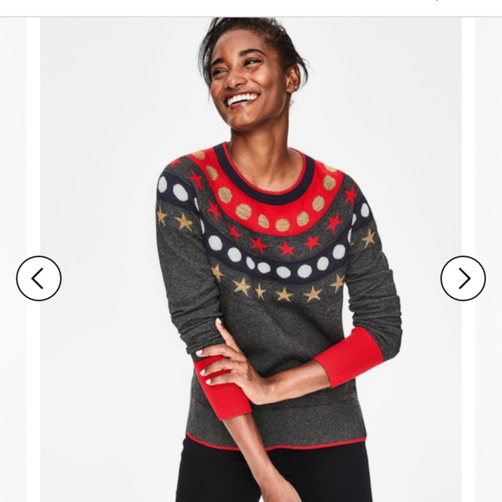 Romy Jumper - Star Fair Isle Boden S